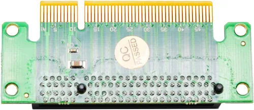 Vista 7 de WLGQ Tarjeta vertical PCIE X8 macho a hembra, adaptador PCI Express PCI-E 8X izquierdo de 90 grados, adecuado para servidor, escritorio