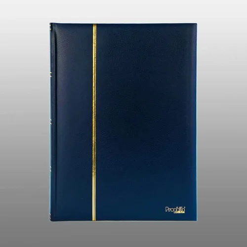 Vista 2 de Prophila - Álbum de sellos (nuevo) 60 lados blancos, cubierta azul acolchada