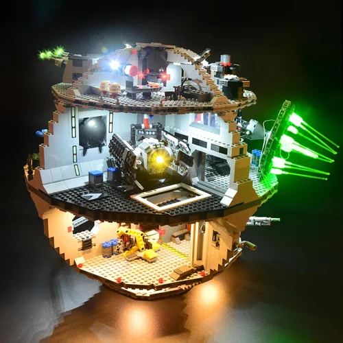 Vista 5 de GEAMENT Kit de luces LED compatible con LEGO Death Star - Juego de iluminación para 75159 y 10188 (juego de modelos no incluidos)