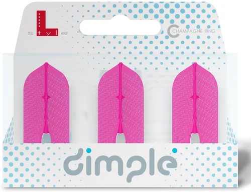 Vista 9 de L-style L6 Slim PRO Dimple Molded Dart Flights Negro Pro Dimple