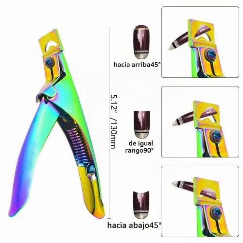 Vista 5 de Juego de cortaúñas eléctrico profesional y cortador de uñas para uñas de gel acrílico, juego de manicura con 206 bandas de lijado, funciona