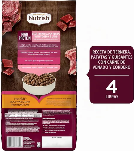 Vista 3 de Rachael Ray Nutrish – PEAK alimento seco para perros, rico en nutrientes, sin granos