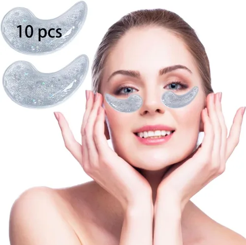 Vista 9 de Paquete de hielo de gel para ojos, almohadilla refrescante para los ojos, máscaras refrescantes para los ojos, tratamiento caliente y frío