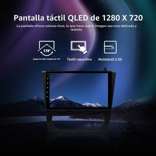 Vista 6 de 9 pulgadas Apple Car Play Radio XC003 Arnés para Nissan Altima 2008-2012, Android 13 6G 128G pantalla táctil estéreo de coche con Android