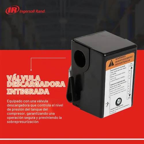 Vista 5 de Ingersoll-Rand 23474661 Interruptor de presión para compresor de etapa única SS3 y SS5