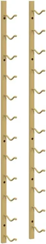 Vista 11 de Wall Mounted Wine Rack for 12 Bottles Black Iron