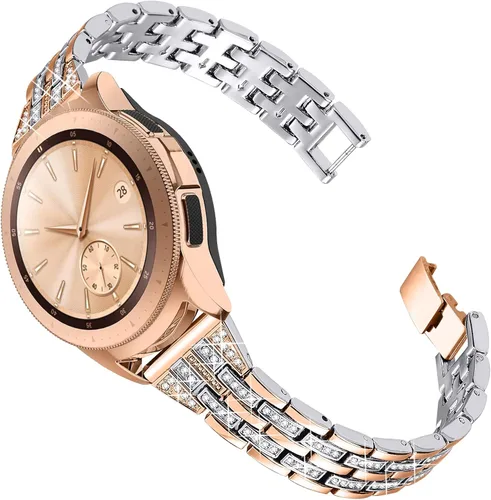 Vista 8 de JOYOZY Correas elegantes para mujer y niña compatibles con Galaxy Watch 6/5/4/FE/7 de 40 mm, 44 mm/Classic de 42 mm, 43 mm, 46 mm, 47 mm/Galaxy