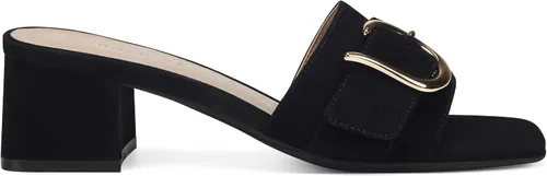 Vista 2 de Aerosoles Sandalias Evvie Slide para mujer, gamuza negra, 5, Gamuza negra