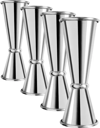 Vista 8 de OGGI Jigger japonés para bartending, doble jigger de 2 onzas, 1 oz, 1.0 fl oz/2.0 fl oz, Jigger de tiro medidor, accesorios ideales para barman