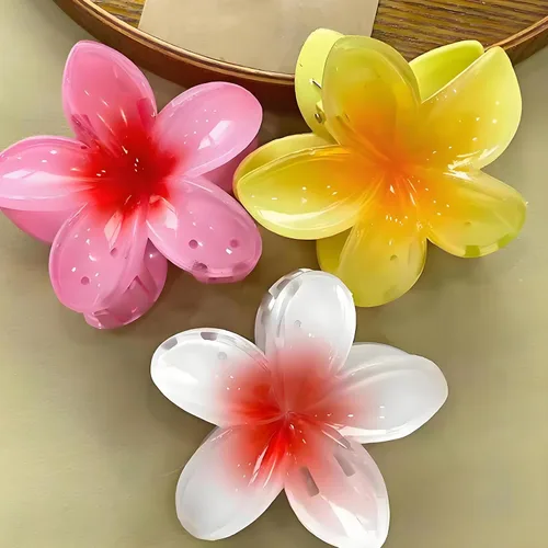 Vista 8 de Frangipani Flowers - Molde de silicona para chocolate, moldes de mousse de plumeria para hornear, 2 paquetes de 12 cavidades de 8.6 x 5.5 x 0.94