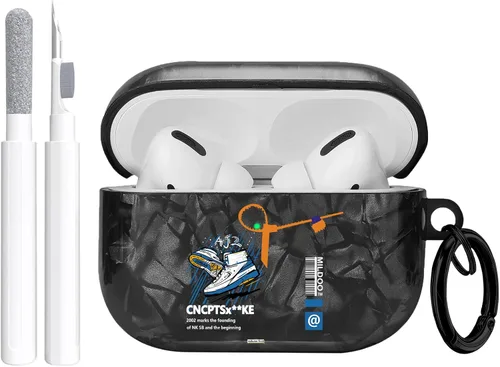 Vista 18 de Gedicht Funda para Airpods Pro, lindo diseño de fútbol de TPU suave fundas para Airpods Pro 1ª generación, a prueba de golpes para Airpods Pro 2019