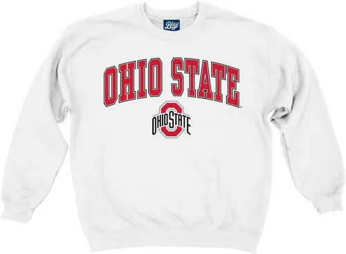 Vista 2 de Blue 84 NCAA - Sudadera con cuello redondo para hombre, color blanco, con arco superior