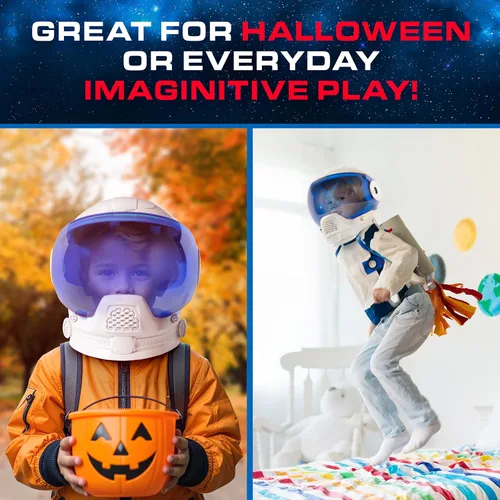Vista 5 de Casco de astronauta de la NASA, accesorio de disfraz de Halloween
