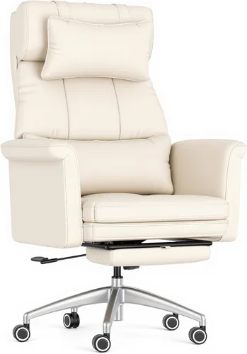 Vista 3 de FLEXISPOT Silla de oficina grande y alta de gran tamaño, reposabrazos abatibles de 180° para mascotas y leggings cruzados, silla de escritorio
