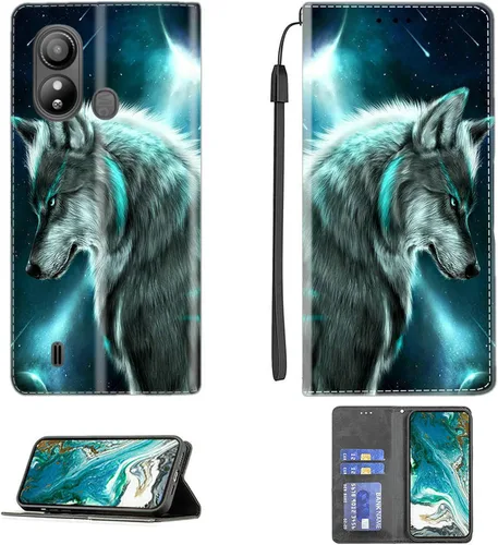 Vista 126 de Aroepurt Funda para UMIDIGI G1 Plus compatible con UMIDIGI G1 Plus Funda para teléfono Funda de piel sintética con función atril magnética CPT15