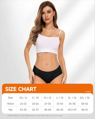 Vista 7 de RUIXUE Womens Period Underwear Heavy Flow Menstrual Period Panties Leak-Proof Hipster Panty for Female Teens Girls 3 Pack