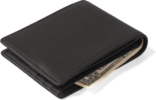 Vista 7 de Leatherology Black Onyx - Cartera plegable delgada para hombre, RFID disponible