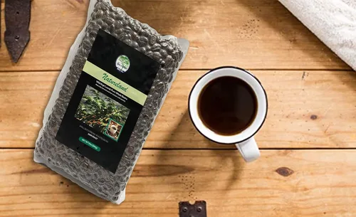Vista 8 de Gate to Nature Kopi Luwak - Granos arábica (Black Label recién hechos tostado oscuro, bolsa transparente de 10 onzas) granos enteros Wild Civet