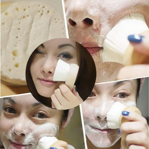 Vista 6 de Limpiador facial Cepillo exfoliante herramienta para el cuidado de la piel facial, limpiador de poros Cuidado de la piel facial Belleza Ultrasuave