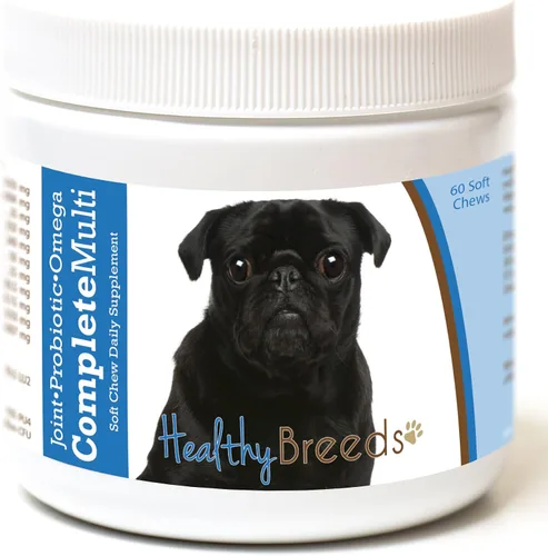 Vista 123 de Healthy Breeds Affenpinscher todo en uno multivitamínico suave masticable 60