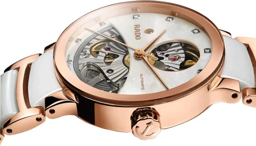 Vista 3 de Rado Centrix corazón abierto de madreperla Reloj de pulsera automático r30248902