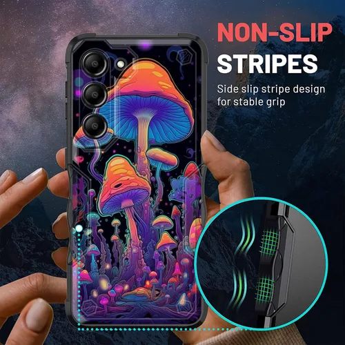 Vista 29 de Funda para Galaxy A14 5G, [Doble Capa][Protección contra Caídas de Grado Militar de 10 Pies] [Antideslizante] Funda Resistente a Prueba de Golpes