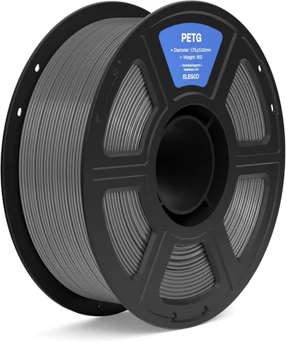 Vista 12 de ELEGOO Filamento PETG para impresora 3D de 0.07 in, color negro, 8.8 lbs