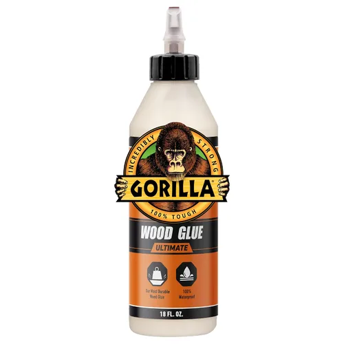 Vista 9 de Gorilla Ultimate - Pegamento para madera impermeable, color madera natural, 8 onzas (paquete de 1), resistente al agua para proyectos y reparaciones