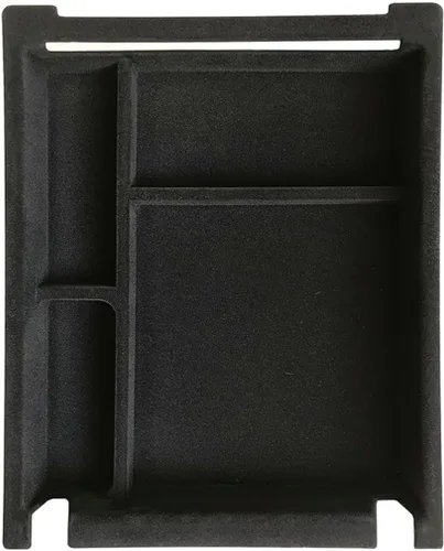 Vista 5 de ruihe Organizador de consola central y reposabrazos negro para Chevy Silverado y GMC Sierra1500/2500/3500 2019 2020 2021 2022 2023 2024 2025