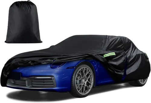Vista 22 de Migaven Car Cover Custom Fit for Jeep Wrangler 2 Door 1987-2026 JK JL CJ YJ TJ, Waterproof Rain Sun Protection with Door Zipper & Inner Cotton