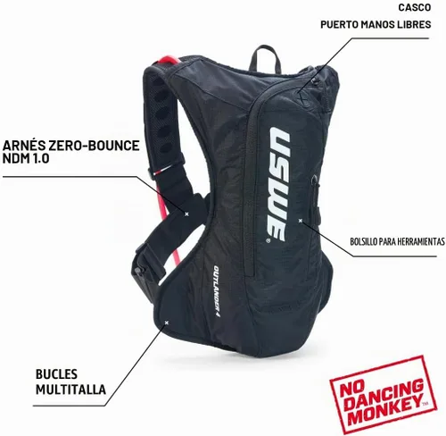 Vista 4 de USWE Outlander Hydration Mochila 4 L Poliéster