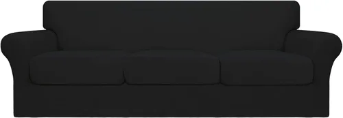Vista 75 de Easy-Going Funda de sofá suave y elástica de 3 piezas para perros, funda de sofá lavable para sofá de 2 cojines separados, protector elástico