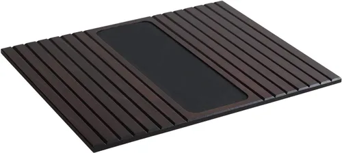 Vista 3 de Couchmaid - Bandeja de sofá de madera maciza (capuchino) hecha a mano Cappuccino