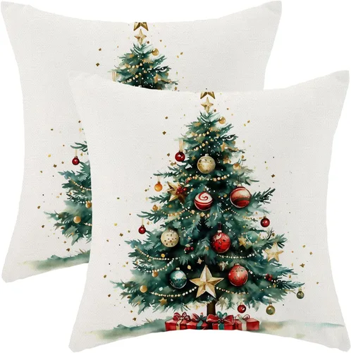 Vista 17 de Juego de 2 fundas de almohada de Halloween de 16 x 16 pulgadas, fundas de almohada de murciélagos negros y crema, fundas de cojín decorativas