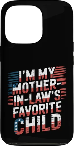 Vista 10 de Cool Im My Mother in Law Favorite Child Funny Parent Patriot Case for iPhone 16