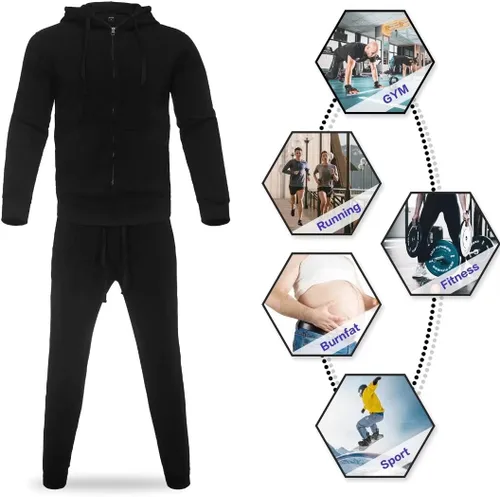 Vista 3 de Zusmen Chándal para hombre, chamarras y pantalones de 2 piezas