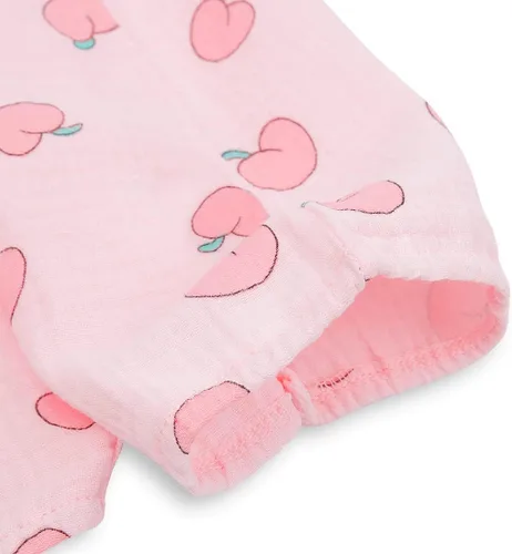 Vista 4 de PAUBOLI Bata de muselina para recién nacido, kimono, mameluco de algodón para bebés de 0 a 24 meses