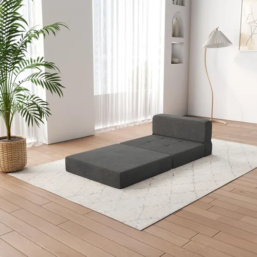 Vista 8 de ZeeFu Sofá cama plegable – Futón de espuma viscoelástica, cama convertible para sala de estar/dormitorio/invitados/oficina/caravanas/estudio