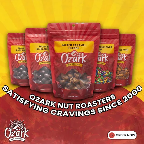 Vista 5 de OZARK NUT ROASTERS: Nueces pecanas recubiertas de canela, aperitivos con sabor a especias de canela, nueces confitadas gourmet de clase mundial