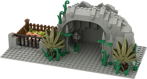 Vista 2 de Montain Cave - Bloques de construcción de guerra, kit de construcción de bricolaje compatible con todas las principales marcas (#3)