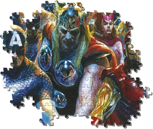 Vista 4 de Clementoni - 39672 - Puzzle Marvel The Avengers - Rompecabezas de 1000 piezas, hecho en Italia, rompecabezas para adultos