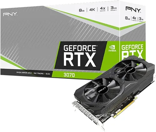 Vista 9 de PNY GeForce RTX 3070 8GB XLR8 Gaming Revel Epic-X RGB