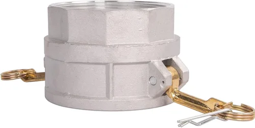 Vista 14 de 2 piezas de accesorios de bloqueo de leva fundida por gravedad de aluminio (parte B de 1 pulgada) de manguera de leva y ranura, acoplador hembra