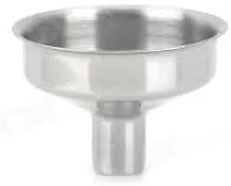 Vista 2 de Mini embudo de acero inoxidable para botellas de aceite esencial/frascos - paquete de 12