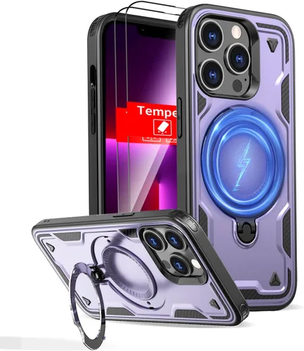 Vista 36 de Funda magnética para Google Pixel 9A compatible con cargador inalámbrico MagSafe, para Pixel 9A, funda de teléfono integrada de 360 °, con 2