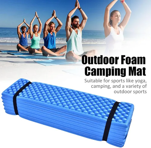 Vista 3 de Almohadillas de espuma para dormir, colchón plegable de espuma de célula cerrada, impermeable para dormir al aire libre para mochileros y senderismo