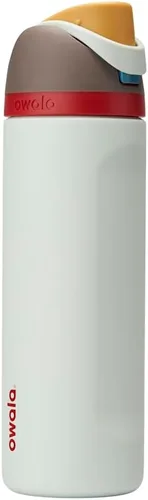 Vista 86 de Owala FreeSip - Acero inoxidable - 32 oz - Morado/Azul (pistas de esquí de los años 80)