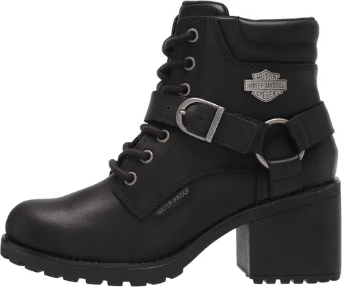 Vista 8 de Harley-Davidson Howell D84664 - Botas de motocicleta impermeables de 5 pulgadas, color negro