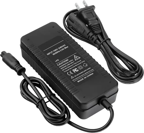 Vista 3 de Adaptador de 42 V CA/CC compatible con Hover-1 Drive, Maverick, Liberty, Helix 36V Hover Board FY0184200400 42VDC 0.4A Cargador de cable de fuente