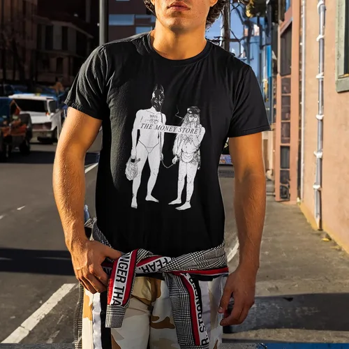 Vista 2 de Camiseta Death Boy Grips Unisex The Family Money Girl Store Regalo para hombres Funda de Álbum Mujeres Censurado Amigo Multicolor, Multicolorido